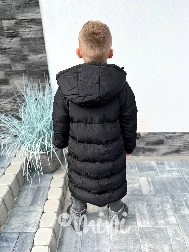 Zimní dlouhý kabát black