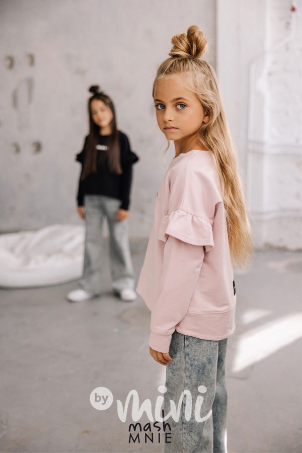 Mash Mnie frill mikina pink