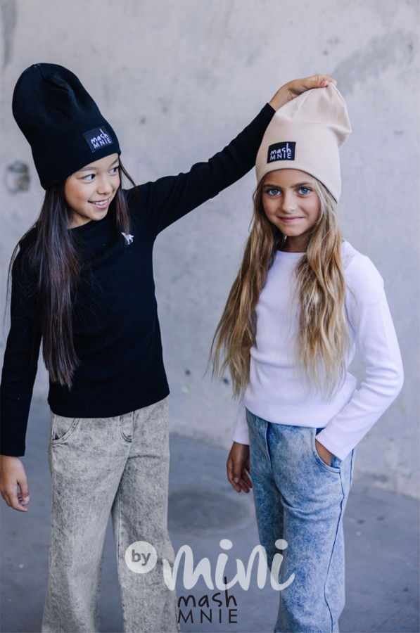 Mash Mnie žebrovaná blůzka WOLF white