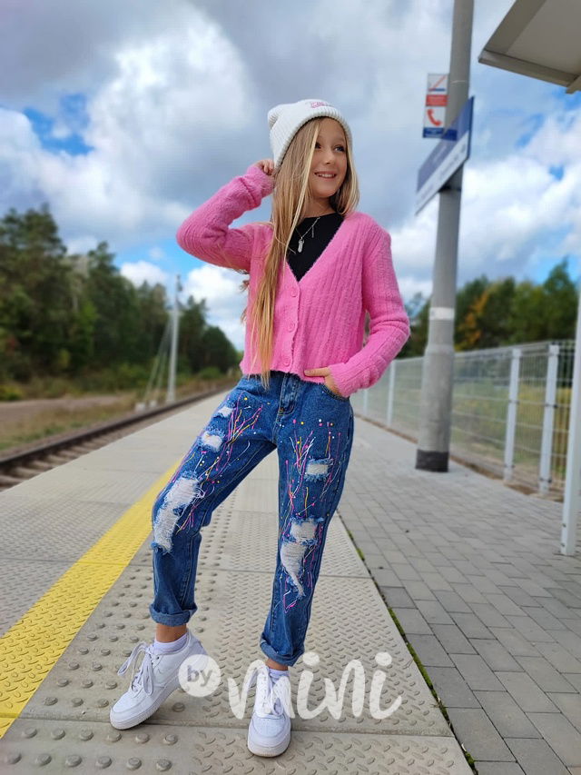 Splash boyfriend ripped jeansy blue