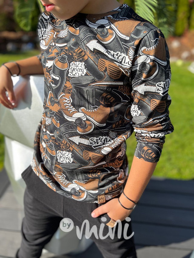 Street style triko honey/black