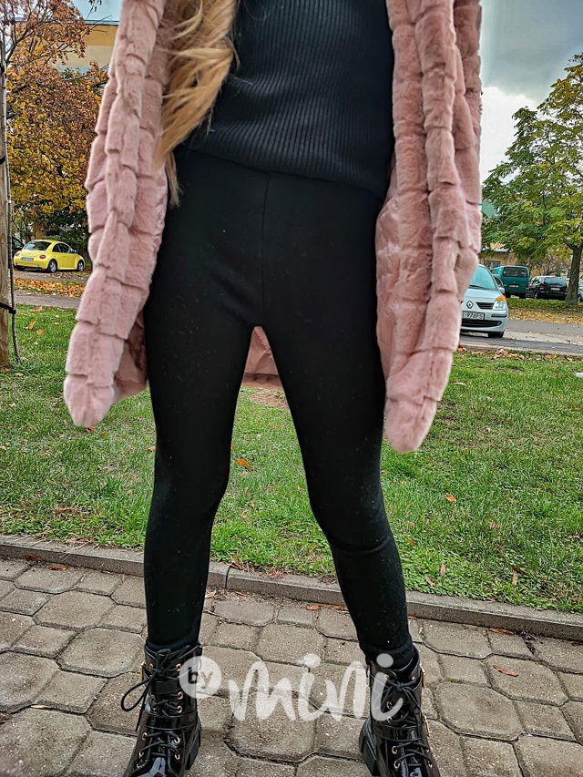 SUPER THERMO bavlněné legíny černé