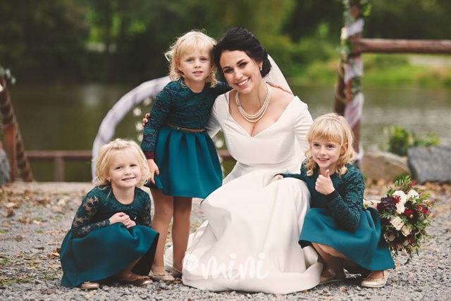 Luxury Smaragd dress - luxusní dívčí šaty