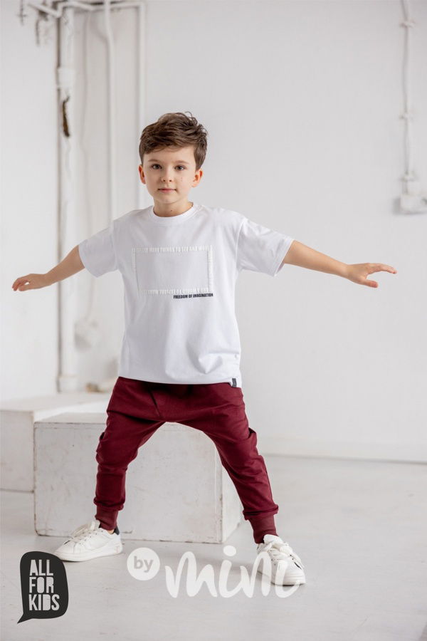 AFK triko s potiskem bílé FREEDOM