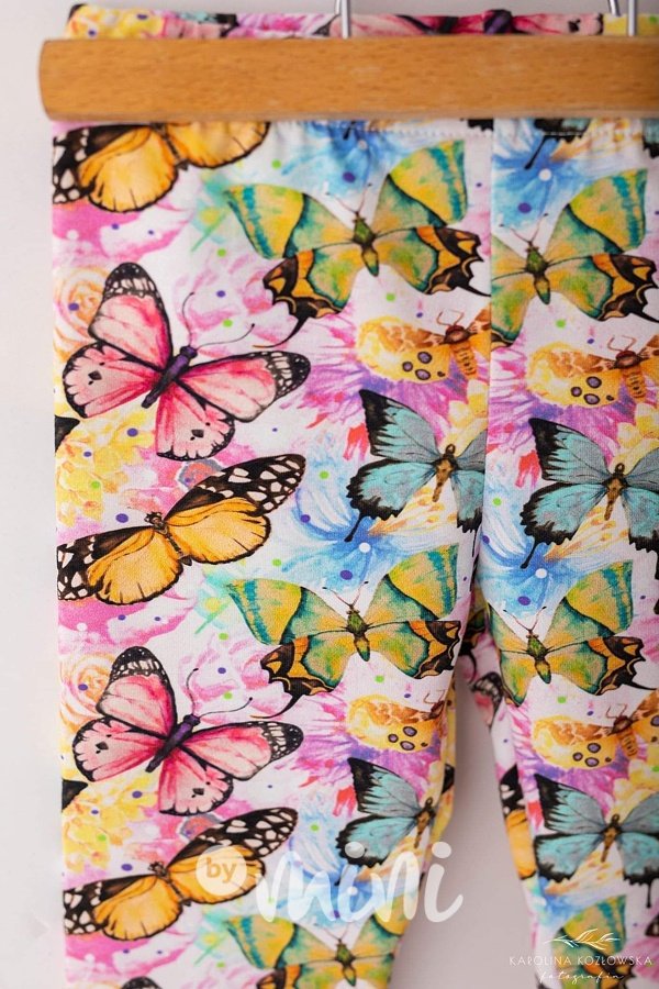Butterfly soft cotton legíny *Lily Grey*