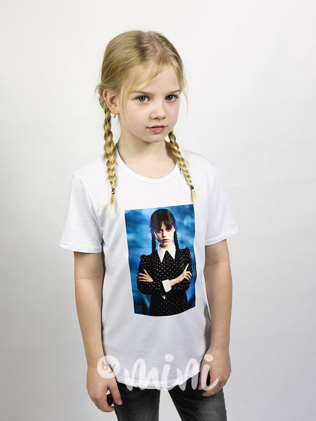 Triko WEDNESDAY dress bílé