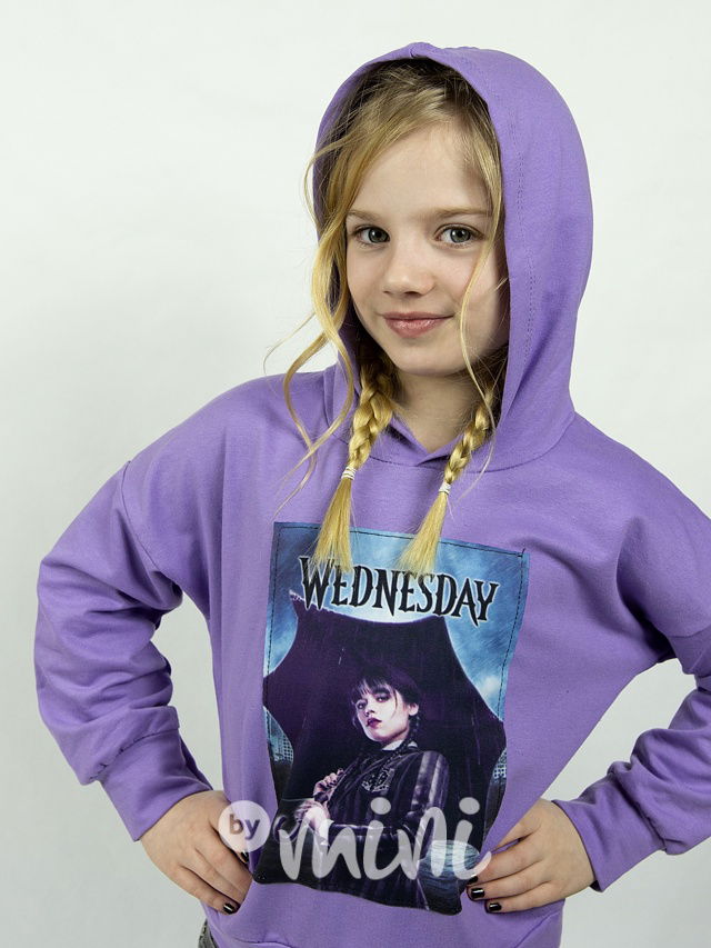 Wednesday rain mikina lila