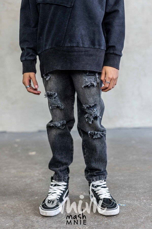 Mash Mnie ripped jeans dark