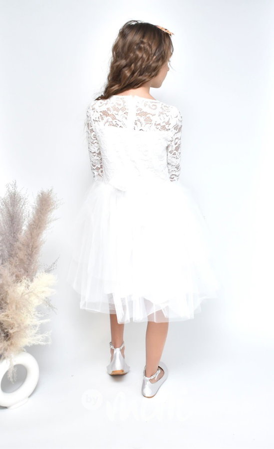 Slavnostní společenské šaty bílé