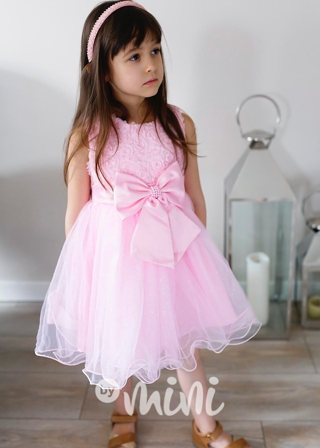 Růžové šaty pro družičky Amélie