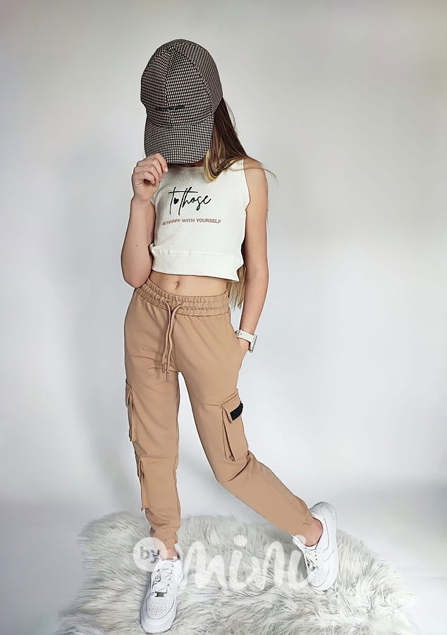 Cargo kapsáče béžové