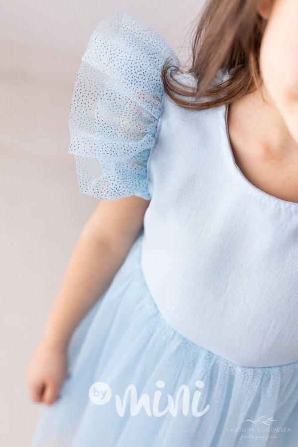 Lily Grey slavnostní tylové šaty ANGEL baby blue