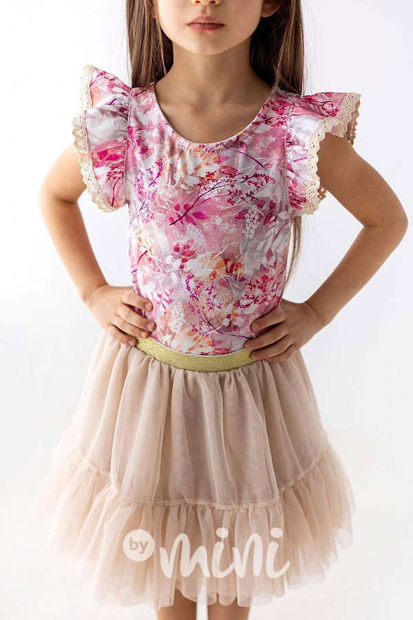 Gold beige maxi tutu sukně Lily Grey