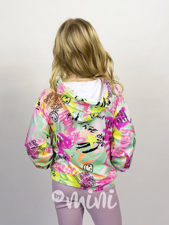 Graffitti mikina neon