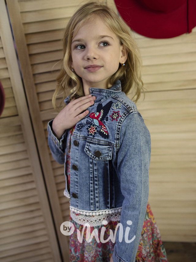 Boho šaty + jeans bunda
