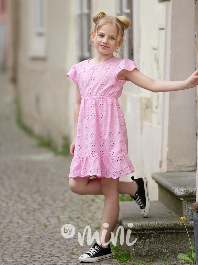 Růžové madeira šaty