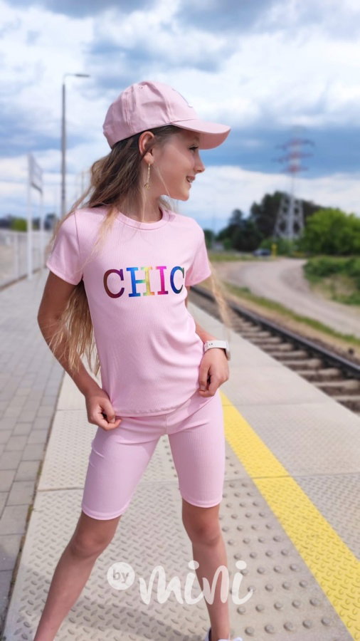 3-dílný CHIC komplet růžový