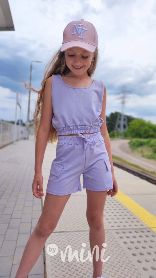 Letní cargo set lila