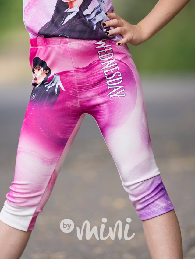Wednesday pink ombre triko + kraťasy