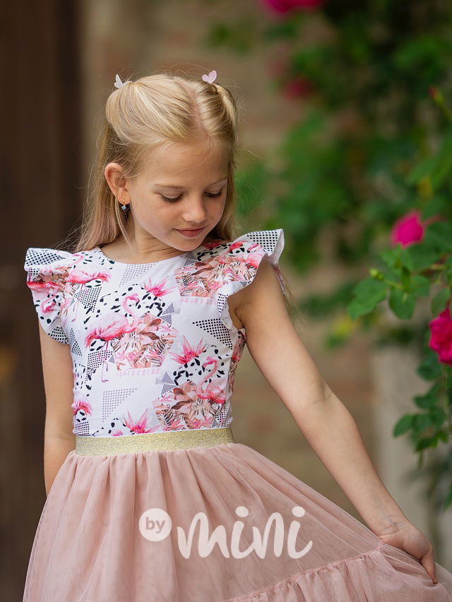 Lily Grey body Flamingo