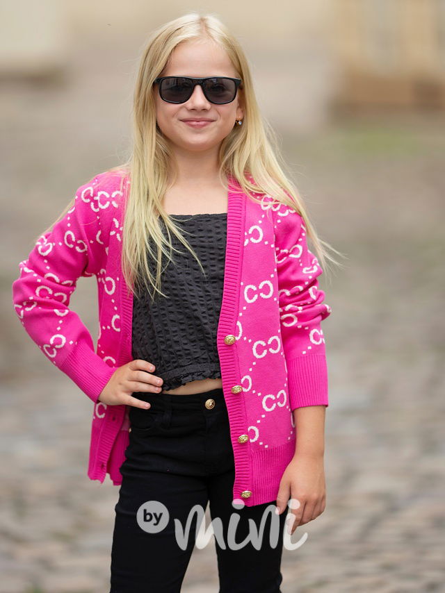 Coco propínací svetřík růžový