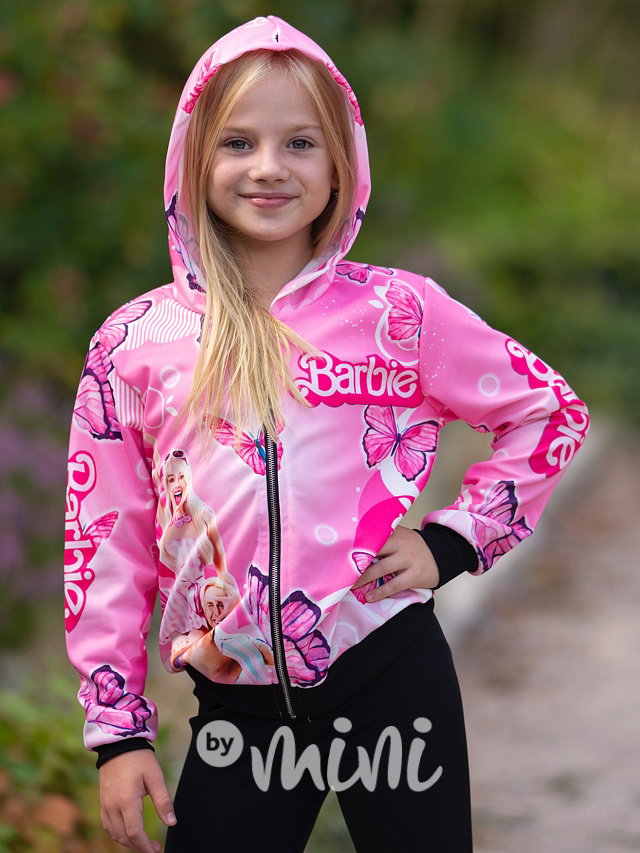 Barbie & Ken hoodie mikina pink
