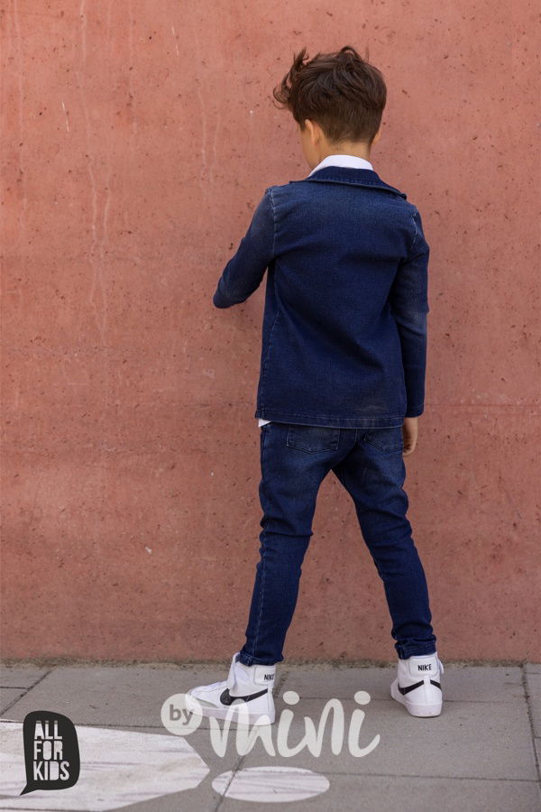 Soft denim sako blue