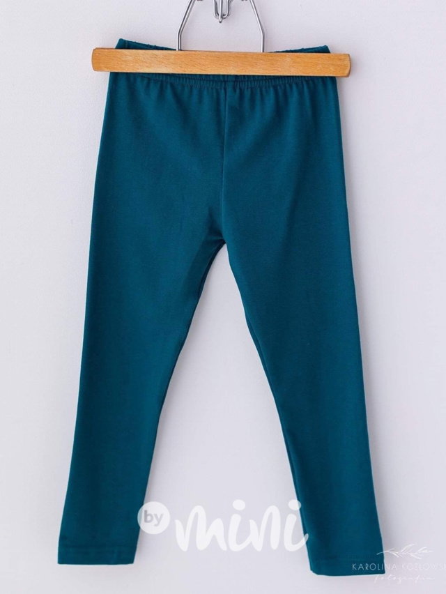 Lily Grey soft cotton legíny petrol