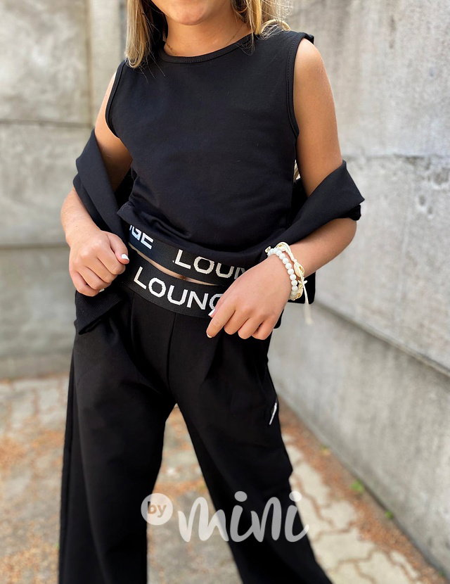 2v1 Lounge mikina + top black