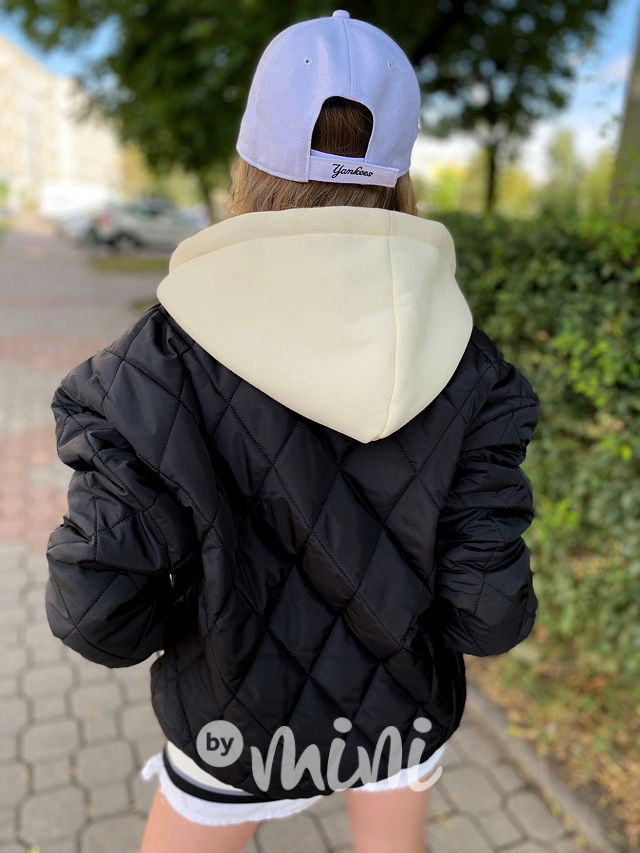 BETTER prošívaná teplá bomber bunda dark