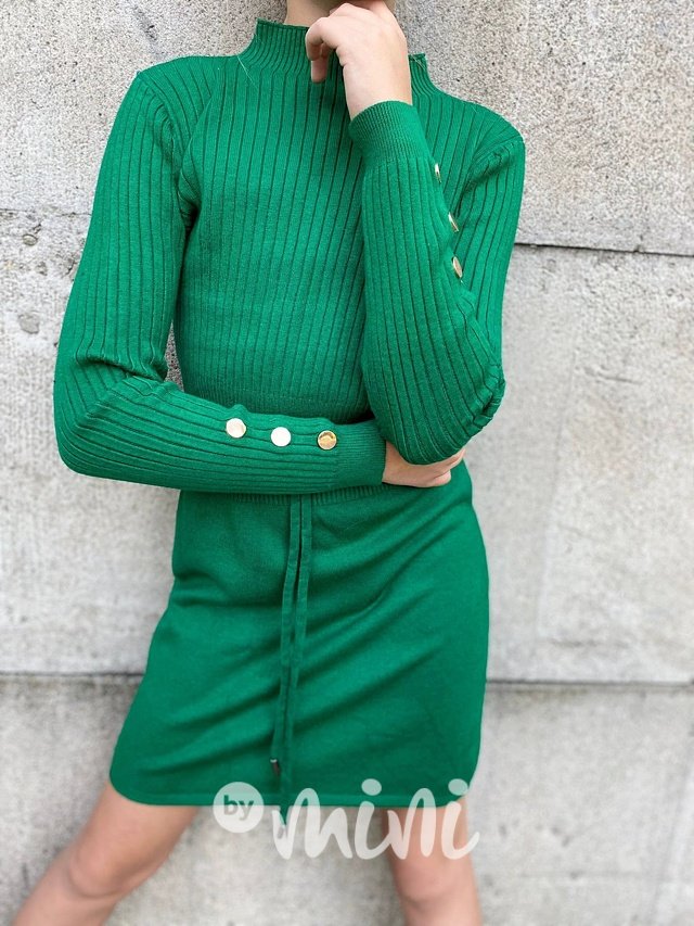 Svetříkové šaty green