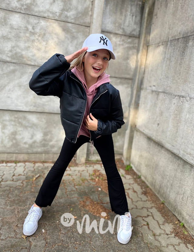 Podzimní crop bunda black