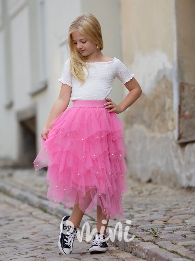 Barbie midi sukně perličky