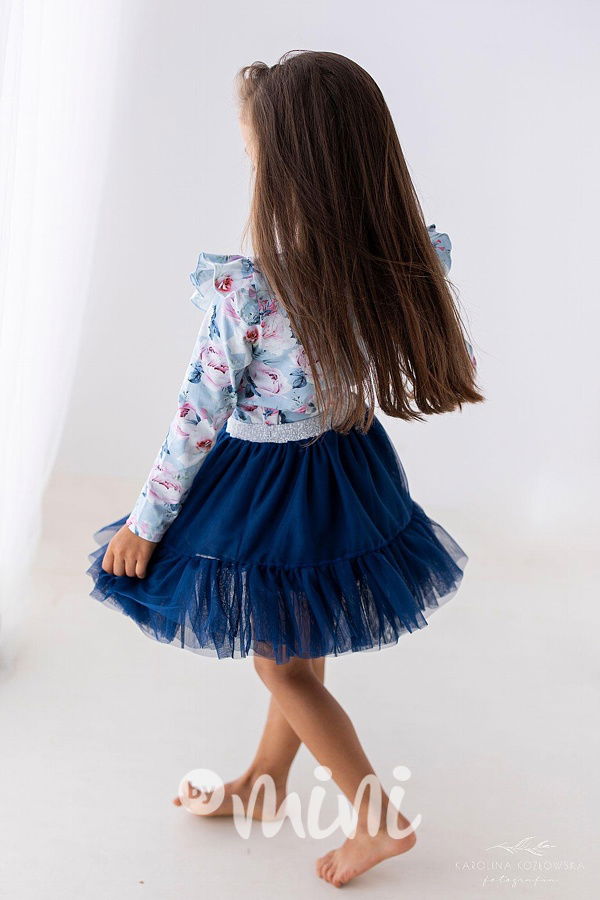 Royal blue maxi tutu sukně Lily Grey