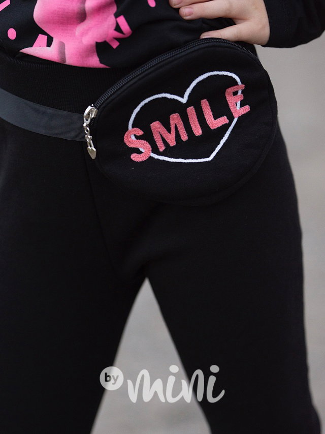 SMILE thermo legíny s ledvinkou pink