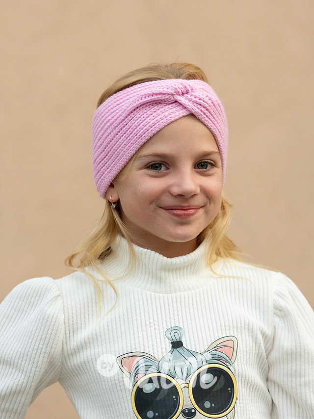 Teplá čelenka Candy pink