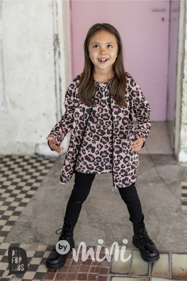 Pink animal long mikina