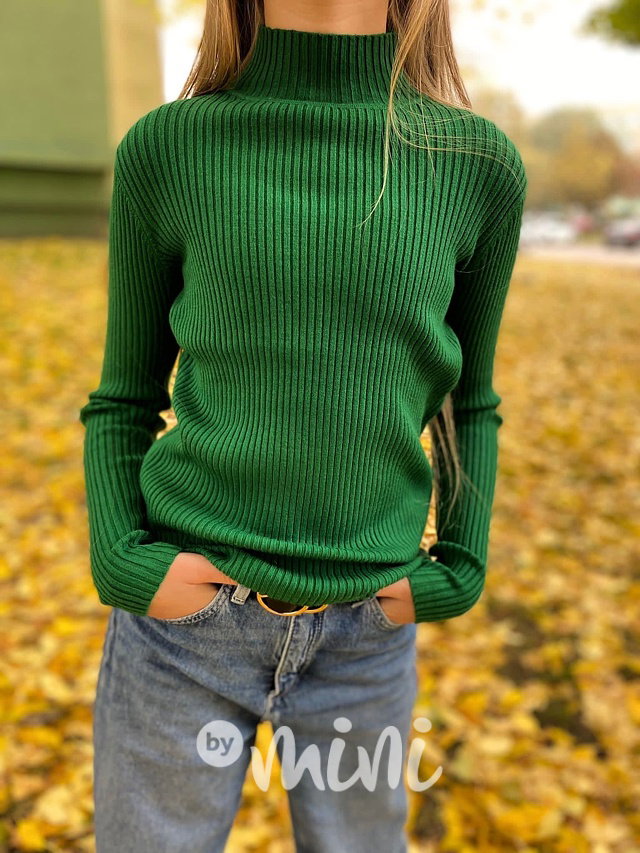 Svetříkový rolák zelený