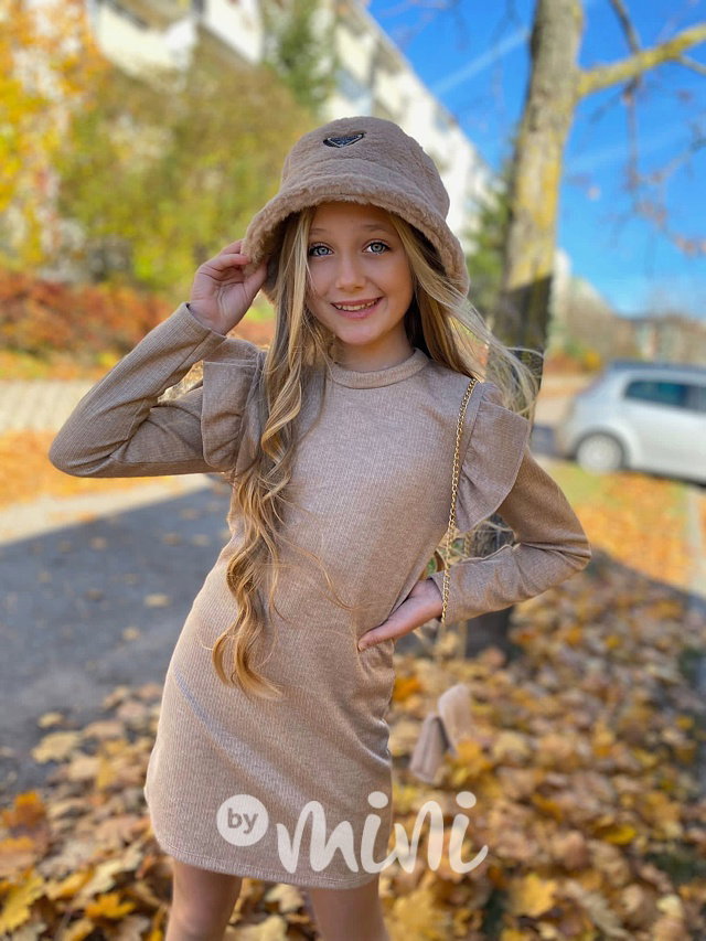 Fashion teplý klobouček béžový