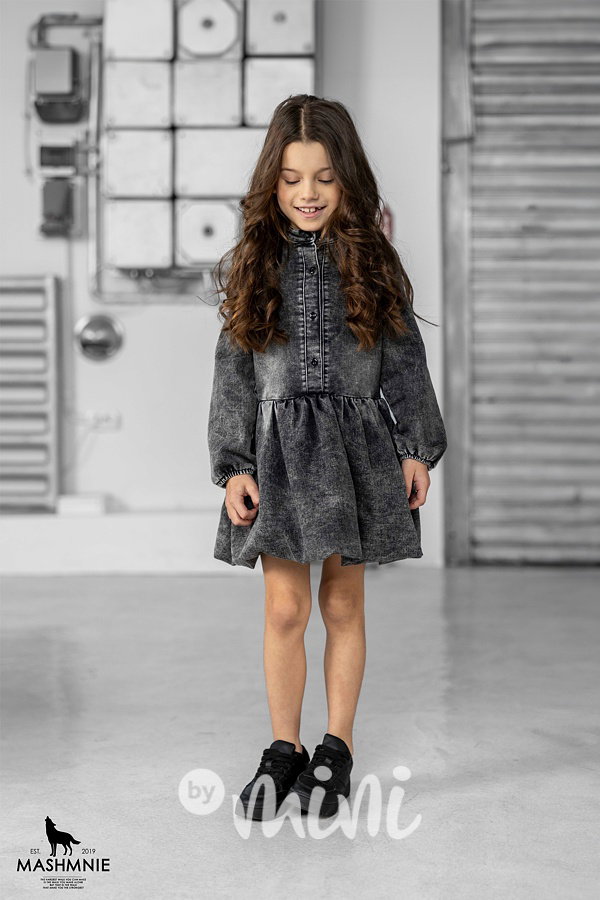 Mash Mnie denim šaty black