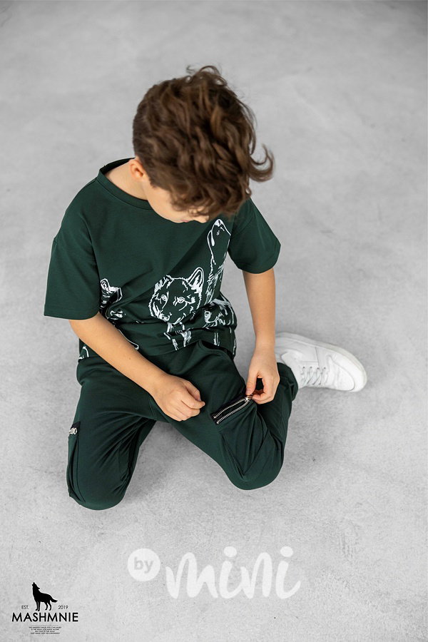 Mash Mnie kapsáčové kalhoty se zipy green