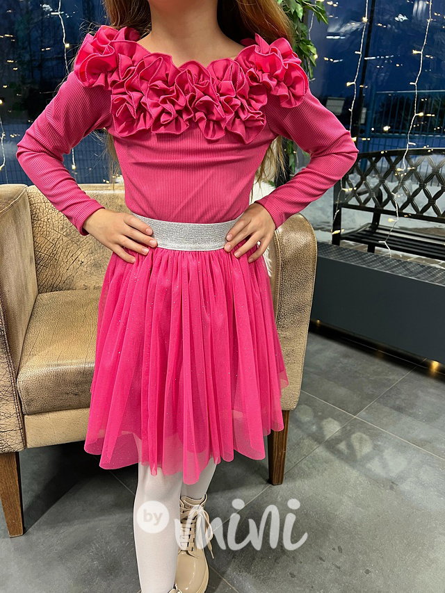 Pink shine tutu sukně