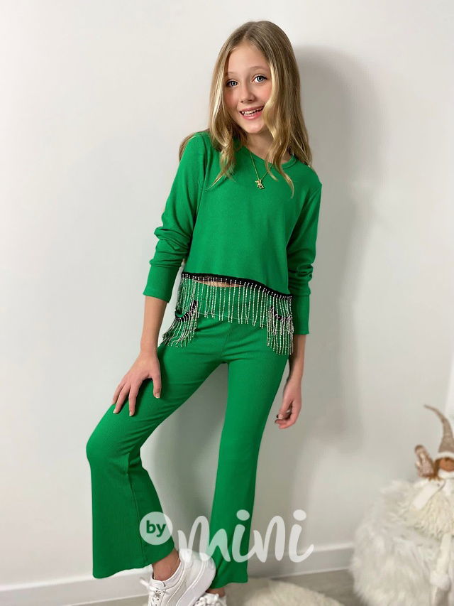 Zelený Gatsby komplet