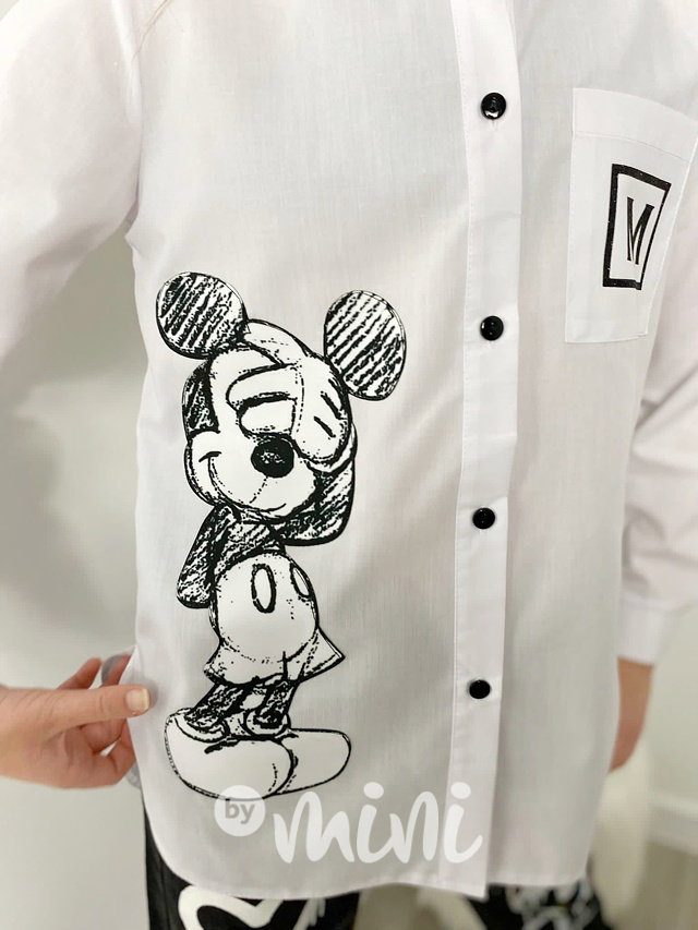 Mickey košile bílá