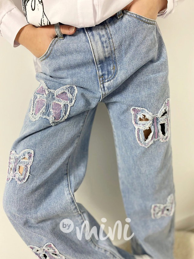 Fashion jeans Butterfly