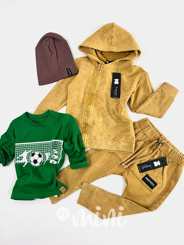 DESPACITO acid wash mustard tepláky