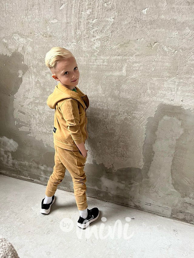 Despacito acid wash mikina mustard