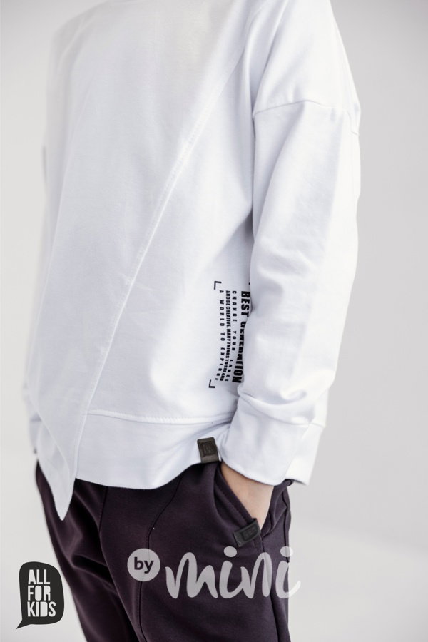 AFK longsleeve mikinová blůzka white