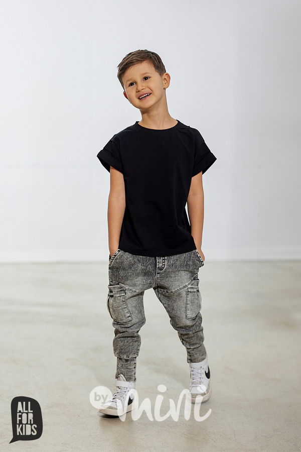 AFK soft denim kapsáče black