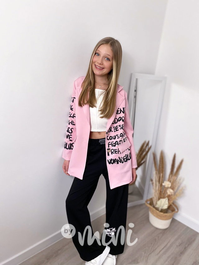 Fashion boyfriend sako růžové